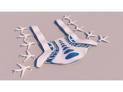 0001 - Airport Organic Form-01 3D model