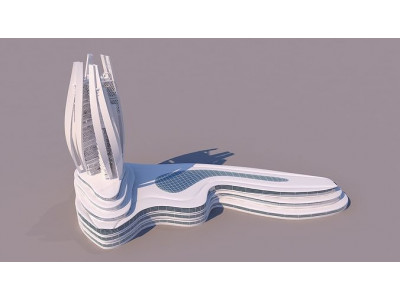 0085 - Organic Skyscraper 3D model