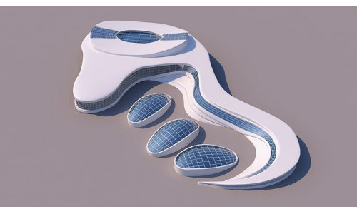 0086 - Organic Building 3D model