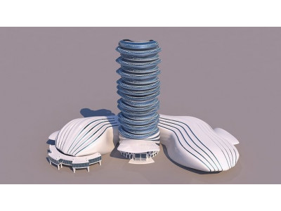 0114 - Organic Skyscraper 3D model