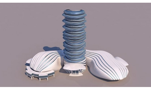 0114 - Organic Skyscraper 3D model