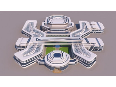 0117 - Modern Building 3D model