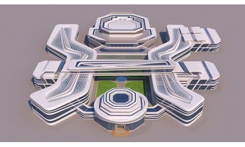 0117 - Modern Building 3D model