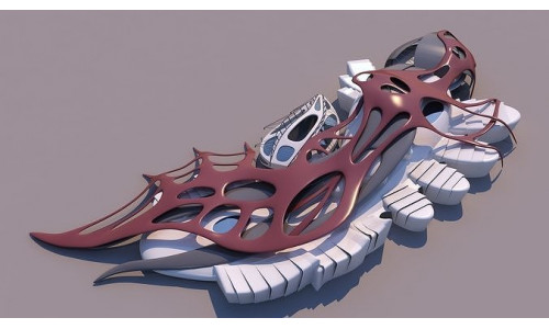 0121 - Organic Building 3D model