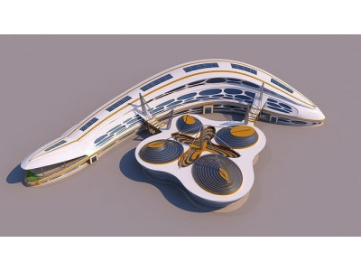 0144 - Organic Building 3D model