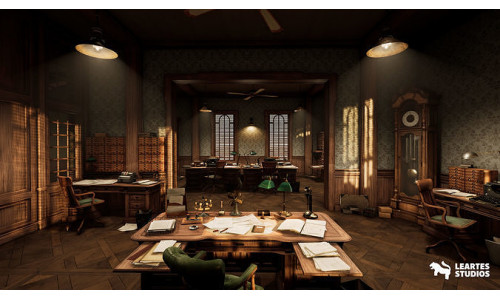 1900s Office  Low-poly 3D model