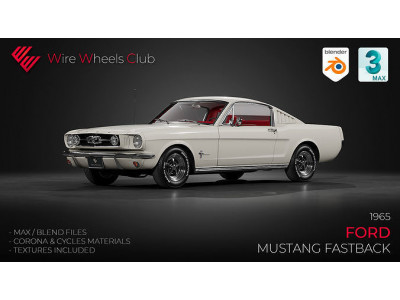 1965 Ford Mustang Fastback 3D model