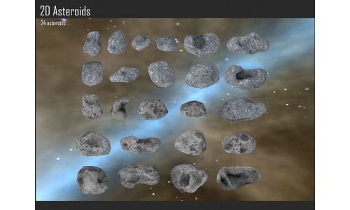 2D Asteroids Texture
