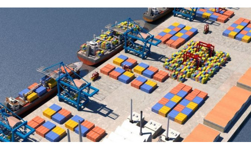 3D  Cargo Dockyard 3D model