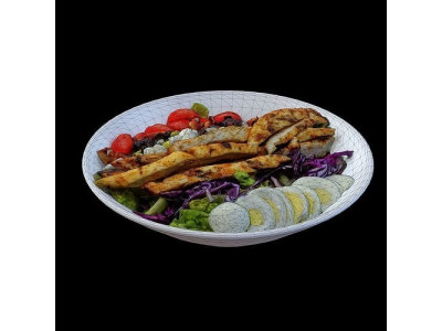 Chicken Cobb Salad  Low-poly 3D model