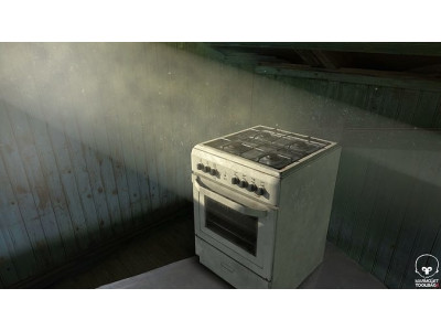 3D PBR Stove with texture sets Low-poly 3D model