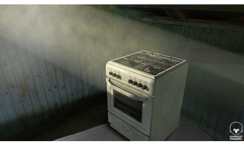 3D PBR Stove with texture sets Low-poly 3D model