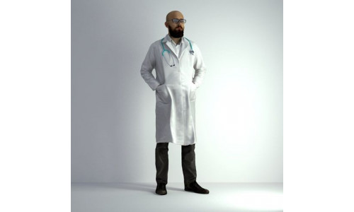 3D Scan Man Doctor 020 3D model