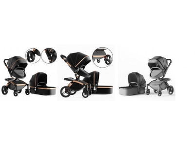3dasset babyfond stroller and carriage 3D model