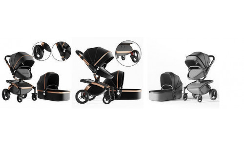 3dasset babyfond stroller and carriage 3D model