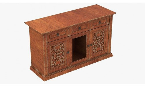 4K Old Mouldy Cabinet 3D model