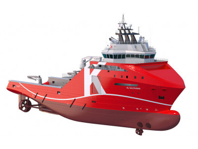 95 m AHTS Supply Vessel KL SALTFJORD 3D model