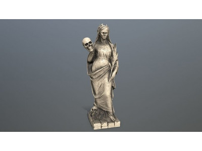 Afrodit Statue Low-poly 3D model