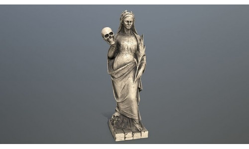Afrodit Statue Low-poly 3D model