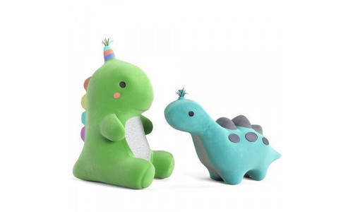 Ahlulu Cute Dinosaur Plush Toy 3D model