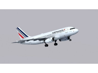 Airbus A319 Air France Low-poly 3D model