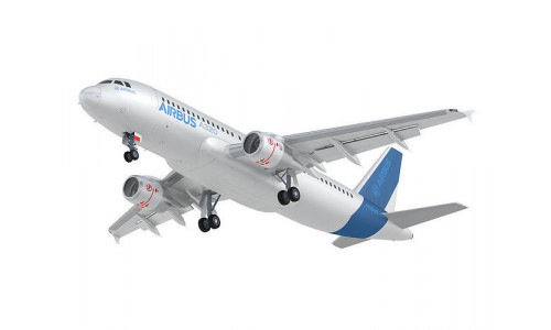 Airbus A320 with interiror 3D model