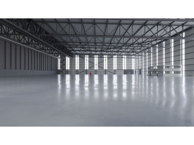 Airplane Hangar Interior 2 Low-poly 3D model