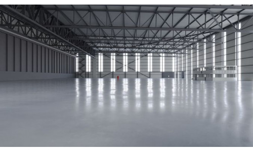 Airplane Hangar Interior 2 Low-poly 3D model