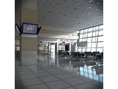 Airport Departures Lounge 3D model