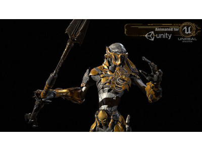AlienHunter Low-poly 3D model