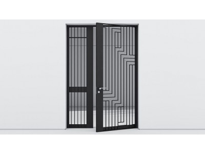 Aluminium door 292 3D model