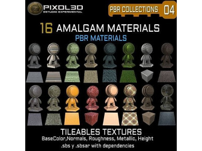 AMALGAMS 16 PBR Tileable Textures Texture Texture
