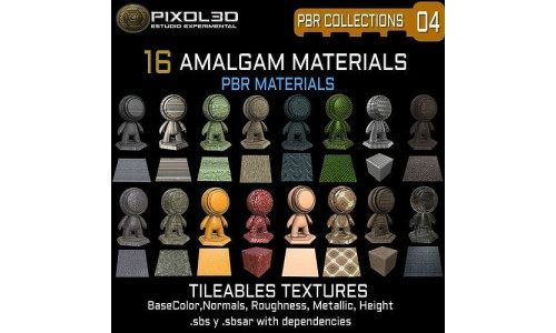 AMALGAMS 16 PBR Tileable Textures Texture Texture