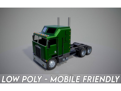 American Truck 11 and upgrades - Mobile Asset Low-poly 3D model Low-poly 3D model