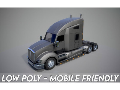 American Truck 8 and upgrades - Mobile Asset Low-poly 3D model Low-poly 3D model