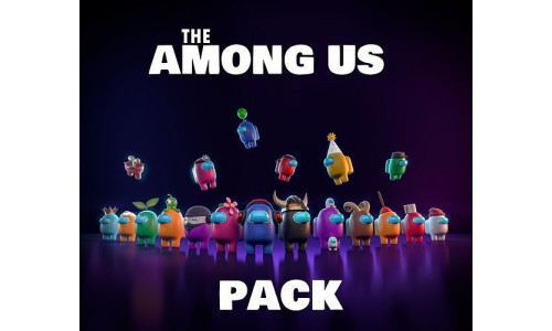 Among Us 3D pack -PBR Low-poly 3D model