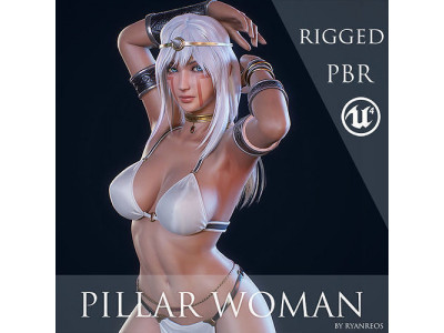 Ancient Tribal Goddess - Game Ready Low-poly 3D model