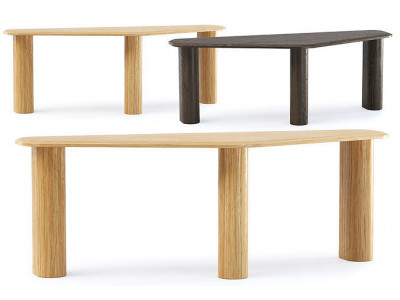 Ander Wooden Side Table  Low-poly 3D model