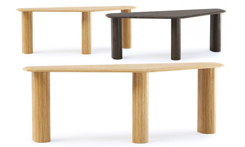 Ander Wooden Side Table  Low-poly 3D model
