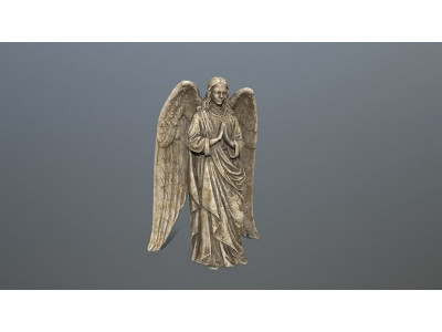 Angel Statue 4 Low-poly 3D model
