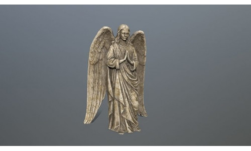Angel Statue 4 Low-poly 3D model
