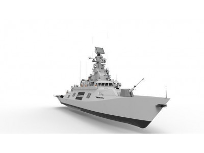 Anti Submarine Corvette Low-poly 3D model