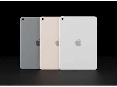 Apple iPad 7th Generation In All Official Colors Low-poly 3D model