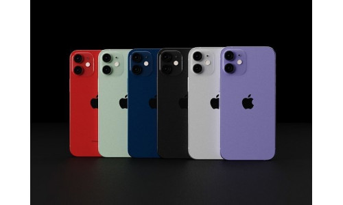 Apple iPhone 12 Mini In All Official Colors and Dimensions Low-poly 3D model