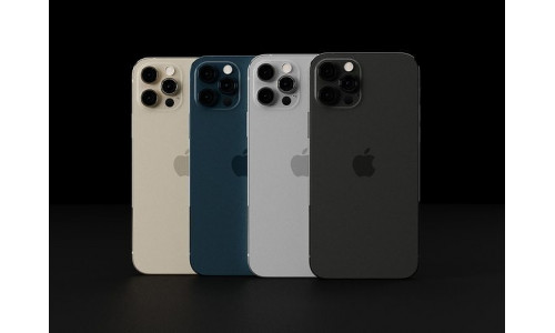 Apple iPhone 12 Pro in all Official Colors Low-poly 3D model