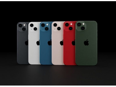 Apple iPhone 13 in all Official Colors Low-poly 3D model