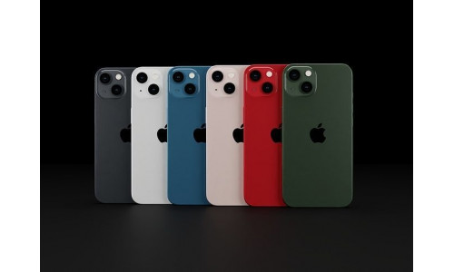 Apple iPhone 13 in all Official Colors Low-poly 3D model