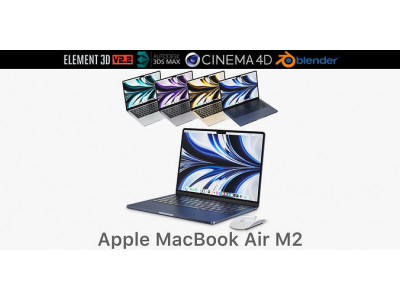 Apple MacBook Air M2 2022 3D model