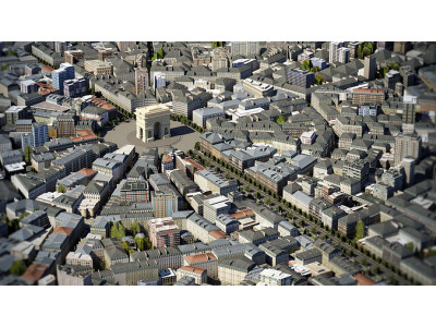 Arc De Triomphe Paris Low-poly 3D model