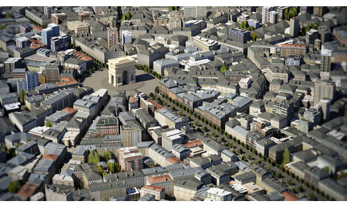 Arc De Triomphe Paris Low-poly 3D model